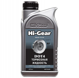 Жидкость тормозная HI-GEAR DOT-4 0.473кг