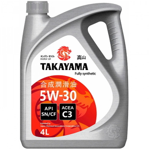 Масло моторное TAKAYAMA 5W-30 SN/CF C3 синт. 4л