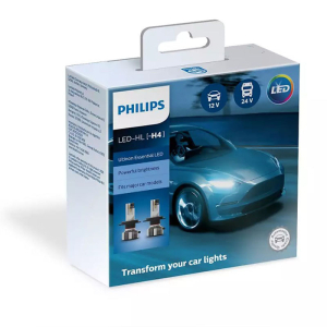 Автолампа светодиодная Philips H4 12/24V 6500K 11342UE2X2 Ultinon Essential компл 2шт