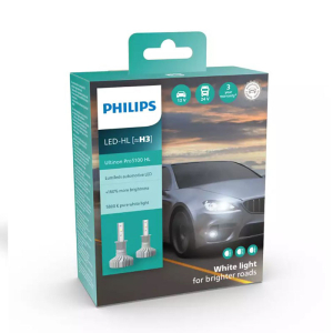 Автолампа светодиодная Philips H3 12/24V 5800K 11336U51X2 Ultinon Pro5100 компл 2шт