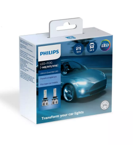 Автолампа светодиодная Philips H8/H11/H16 12/24V24W PGJ19-1/2/3 6500K 11366UE2X2 Ultinon Essential 
