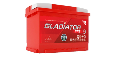 Аккумулятор GLADIATOR EFB 77 EN770 п/п