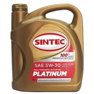 Масло моторное SINTEC Platinum 5W-30 A5/B5 SL синт. 4л