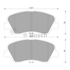 Колодки тормозные дисковые Bosch 0986AB3107 