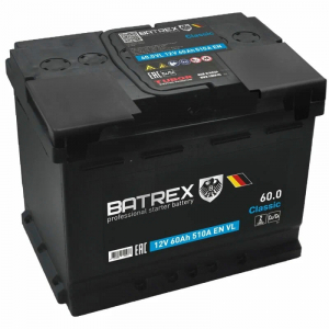 Аккумулятор BATREX Classic 60 EN510 п/п 
