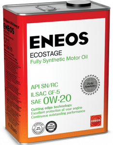 Масло моторное Eneos Ecostage 0W-20 SN синт. 4л