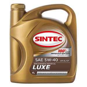 Масло моторное SINTEC Luxe 5000 5W-40 SL/CF п/синт. 4л