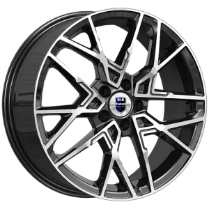 Диск литой 18x7 5x114,3 ET37 DIA 66,6 КиК Вудроф КС1044-04 алмаз черный