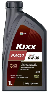 Масло моторное Kixx PAO 0W-30 SP 1л