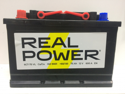 Аккумулятор Real Power 75 EN600 п/п