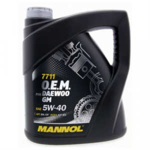 Масло моторное Mannol for Daewoo 5W-40 SN/CF синт. 4л