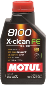 Масло моторное MOTUL 8100 X-clean FE 5W-30 SN/CF синт. 1л