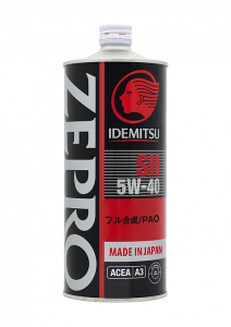 Масло моторное Idemitsu ZEPRO RACING 5W-40 SN синт. 1л