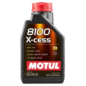 Масло моторное MOTUL 8100 X-cess 5W-30 SL/CF синт. 1л