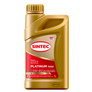 Масло моторное SINTEC Platinum 7000 5W-40 SN/CF A3/B4 cинт. 1л