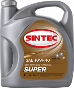 Масло моторное SINTEC Super 3000 10W-40 SG/CD п/синт. 4л