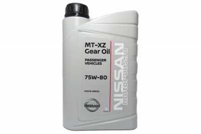 Масло трансмиссионное Nissan MT-XZ Gear Oil 75W-80  PASSENGER VEHICLES 1л.